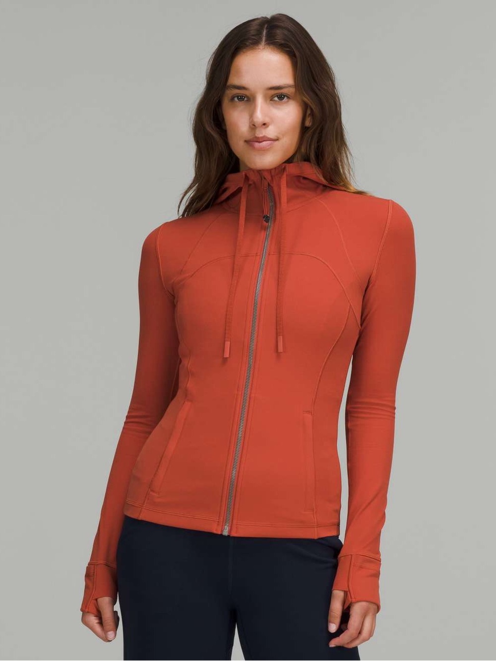 266. Lululemon Hooded Define Jacket *Nulu Red Rock size 8 EUC